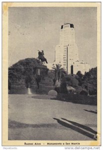 Monumento A San Martin, Buenos Aires, Argentina, PU-1948