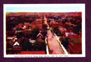 NEW BRUNSWICK CANADA View St George St MONCTON Postcard