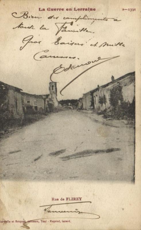 CPA Militaire (Dep.54) La Guerre en Lorraine - Rue de Flirey (91831)