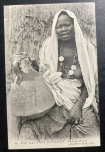 Mint Egypt Real Picture Postcard RPPC Sudanese Woman With Water Bottle