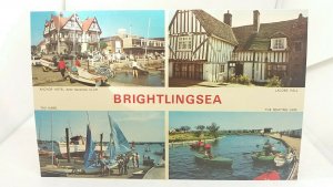 Vintage Postcard Multiview Brightlingsea Anchor Hotel Sailing Club Jacobs Hall