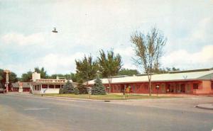 GRAND ISLAND, NE Nebraska CONOCO MOTEL~CAFE~GAS STATION Roadside Chrome Postcard