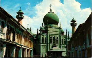 Vtg Singapore Sultan Mosque Masjid Sultan Postcard