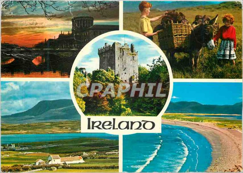 Postcard Modern Ireland is an island The Most westerly country in Europe Donk...