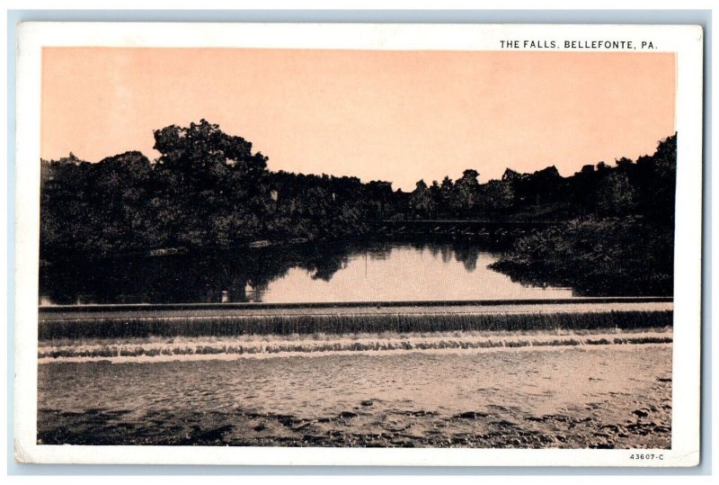 1936 Scenic View Falls Bellefonte Pennsylvania Posted Vintage Antique Postcard