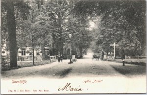 Netherlands Soestdijk Hotel Trier Vintage Postcard 09.35 