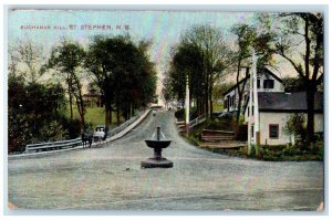 1910 Buchaman Hill St. Stephen New Brunswick Canada Antique Postcard