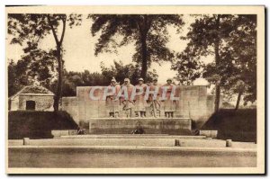 Old Postcard Verdun Monument Aux Morts Army