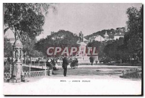 Nice Old Postcard Public Garden