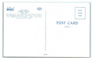 RANDOLPH, Nebraska NE ~ Roadside CEDAR MOTEL ca 1960s Cedar County Postcard