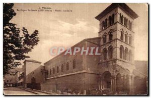 Postcard Old Vienna St. Peter's Basilica Museum lapidary