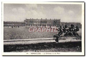 Old Postcard Versailles Chateau Viewed From Park