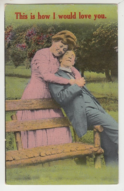 P2846, old postcard romance this is how i would love you