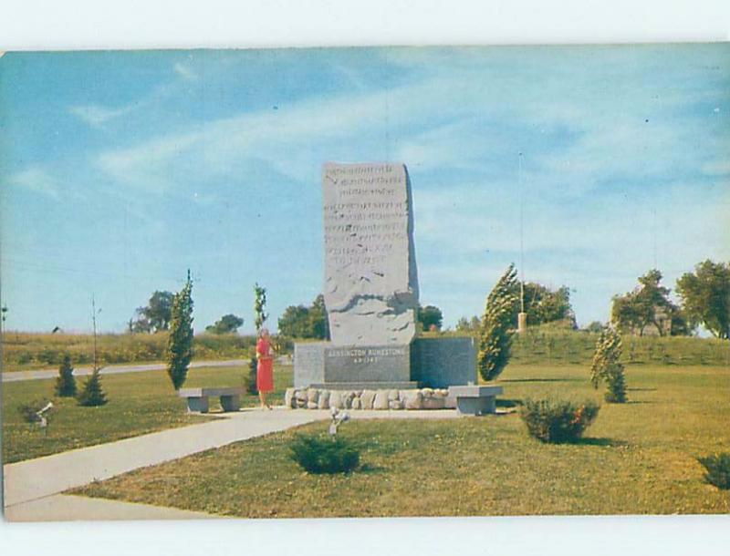 Unused Pre-1980 MONUMENT SCENE Alexandria Minnesota MN F1726