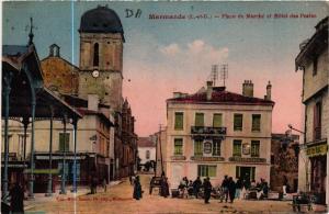 CPA MARMANDE - Place du Marché et Hotel des Postes (638705) 