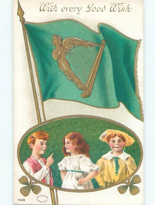 Divided-Back ST. PATRICK'S DAY SCENE Great Postcard W8159