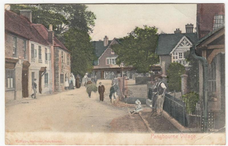 Berkshire; Pangbourne Village PPC By T Higgs, 1905 Duplex 901 PMK
