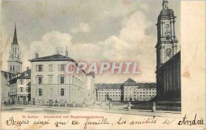 Old Postcard St Gallen Klosterhof mit Regierungsgebaude