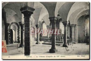 Old Postcard The Chapel Chateau Laval