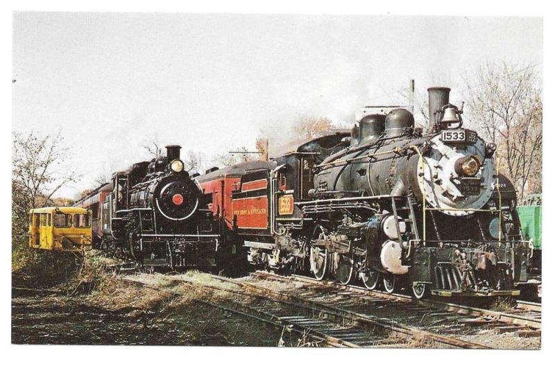 New Hope Ivyland Railroad No 1533 & No 40 Railway Postcard