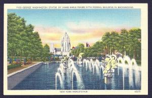 New York Worlds Fair 'Washington' Federal Bldg unused c1939