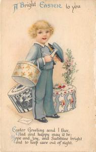 Ellen H Clapsaddle, Easter Greetings Holiday 1928 wear right edge front and back