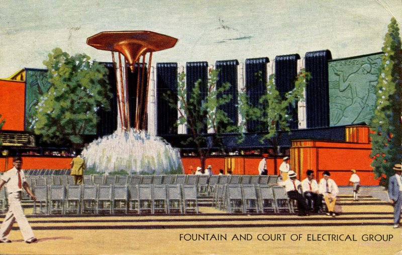 IL - Chicago. 1933 World's Fair, Century of Progress. Electrical Group, Fount...