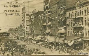 Peoria IL Street Vue Lyric Theatre RPPC Postcard