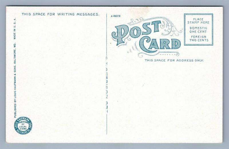 FREDERICK MD MARYLAND STATE INSTTITUTION FOR DEAF ANTIQUE POSTCARD 