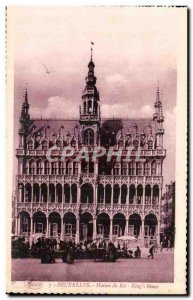 Old Postcard Brussels home of King King & # 39s house