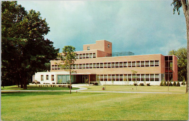 Utica NY Medical Research Lab Masonic Home Geriatrics Unused Postcard H18