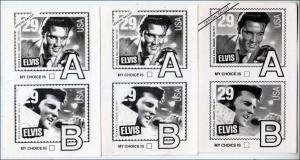 3 - Elvis with Elvis 29c Stamp on Back