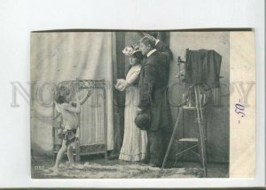 472044 STUDIO Lovers & teasing CUPID photo w/ camera Vintage Alterocca Terni