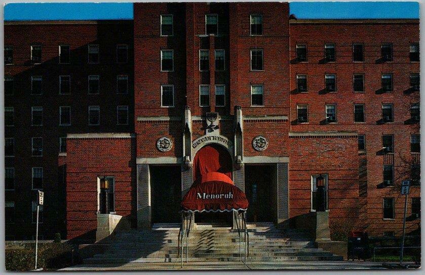Kansas City MO Postcard "THE MENORAH MEDICAL CENTER" Jewish Clinic