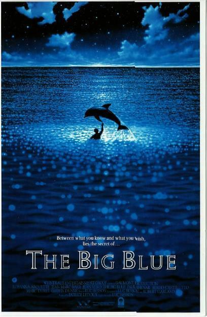 Postcard of The Big Blue Luc Besson Diving Dolphin Movie #1