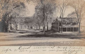 North Bridgton Maine Street Scene Real Photo Vintage Postcard AA69929