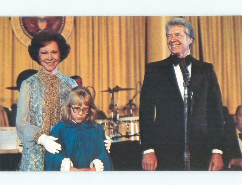 Unused 1977 PRESIDENT JIMMY CARTER AT INAUGURAL BALL Washington DC E7446