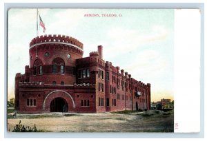 C. 1910 Armory, Toledo, Ohio. Postcard F143E