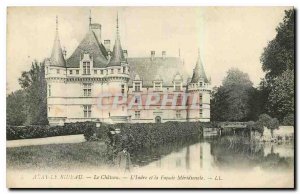 Old Postcard Azay le Rideau Chateau Indre and Facade meridionale