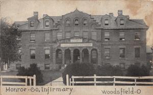 E75/ Woodsfield Ohio Postcard Monroe County 1909 County Infirmary Building 8