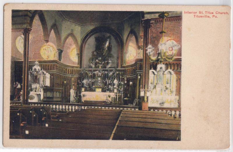 Interior St Titus Church, Titusville PA