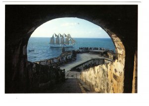 Fort San Felipe del Morro, Old San Juan, Puerto Rico,, Tall Ship