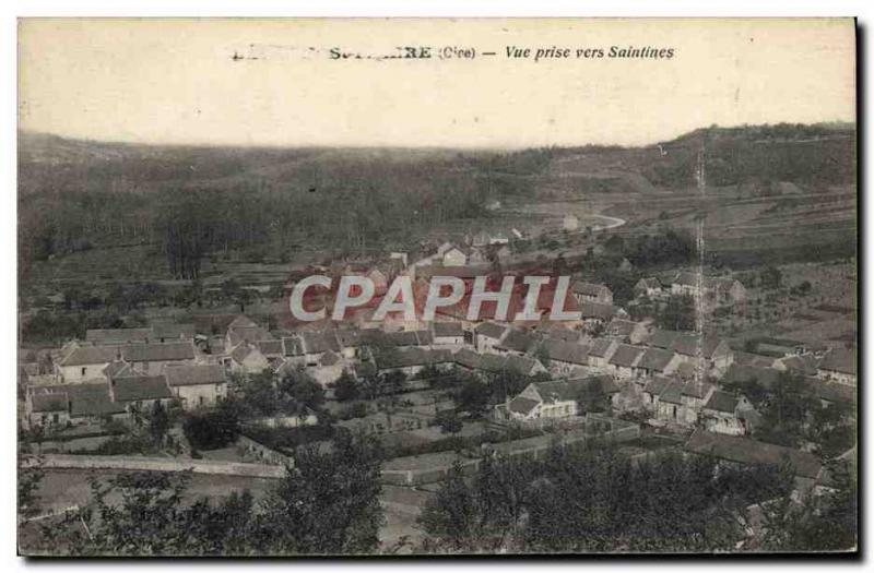 Old Postcard View taken to Saintines