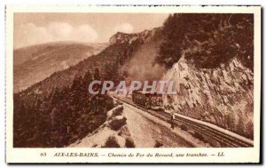 Old Postcard Aix Les Bains Railway Revard From A Train Tranchee