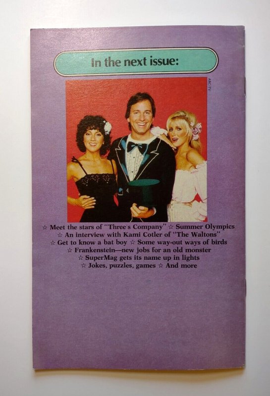 Charlies Angels Super Mag Magazine 1980 With Center Poster Scott Baio 3s Company