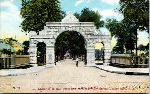 Postcard NJ Jersey City Entrance to Bay View and N. Y. Bay Cemeteries C.1910 M28
