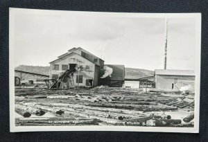 Mint Vintage Log Mill At Alturas California Real Photo Postcard RPPC