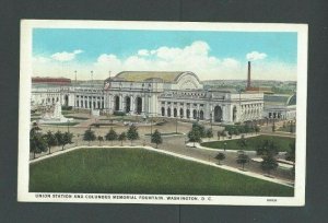 Ca 1925 PPC Union Station Opened 1907 In Washington DC Mint