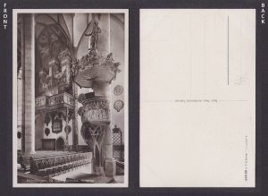 Vintage postcard Noerdlingen St Georgskirche interior Bavaria Germany