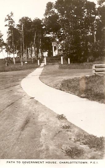 PEI ~ Path to Government House CHARLOTTETOWN RPPC Real Photo